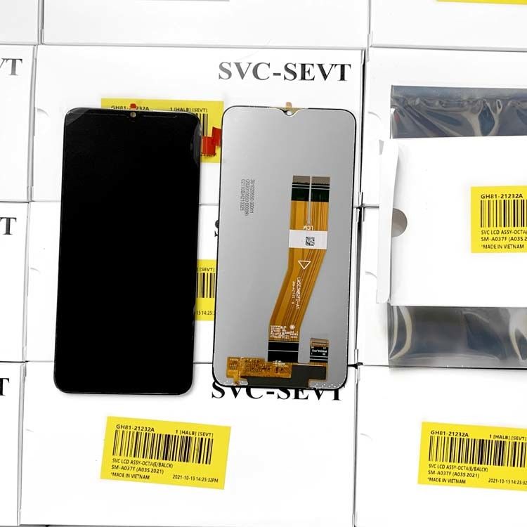 Màn hình LCD gốc Lcd A03S Cho  A03S Service Pack LCDS  A037 Màn hình cảm ứng điện thoại di động