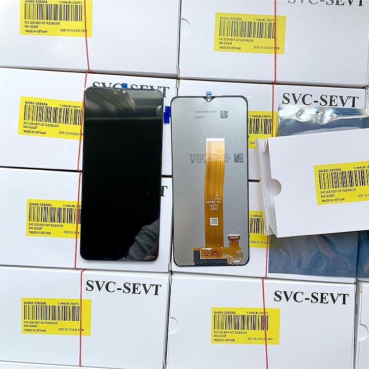 Màn hình LCD A02 Cho  A022 Bộ dịch vụ điện thoại di động LCD  A02 Bán bán buôn Máy số hóa cảm ứng gốc Pantalla