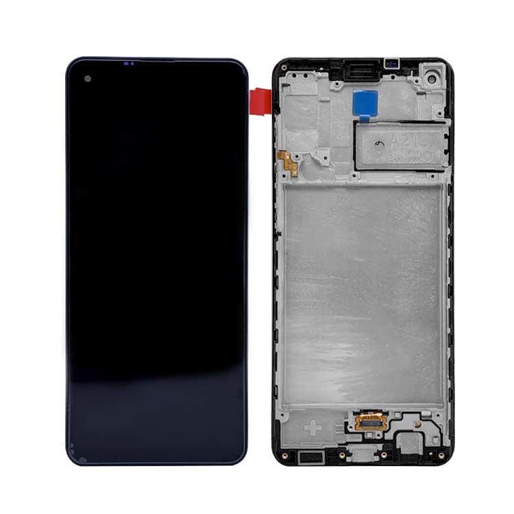 A21S LCD lcd với khung cho  A21S Bộ dịch vụ mới gốc LCDS  A217 Màn hình hiển thị điện thoại di động Pantalla