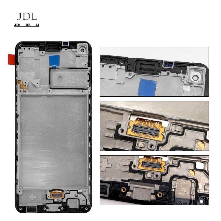 A21S LCD lcd với khung cho  A21S Bộ dịch vụ mới gốc LCDS  A217 Màn hình hiển thị điện thoại di động Pantalla