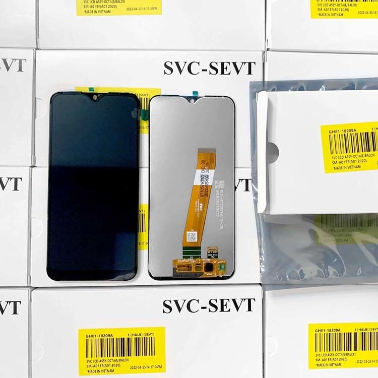 A01 LCD lcd Cho  A01 bán buôn màn hình điện thoại di động gốc Pantalla  A105 Service Pack LCDS Touch