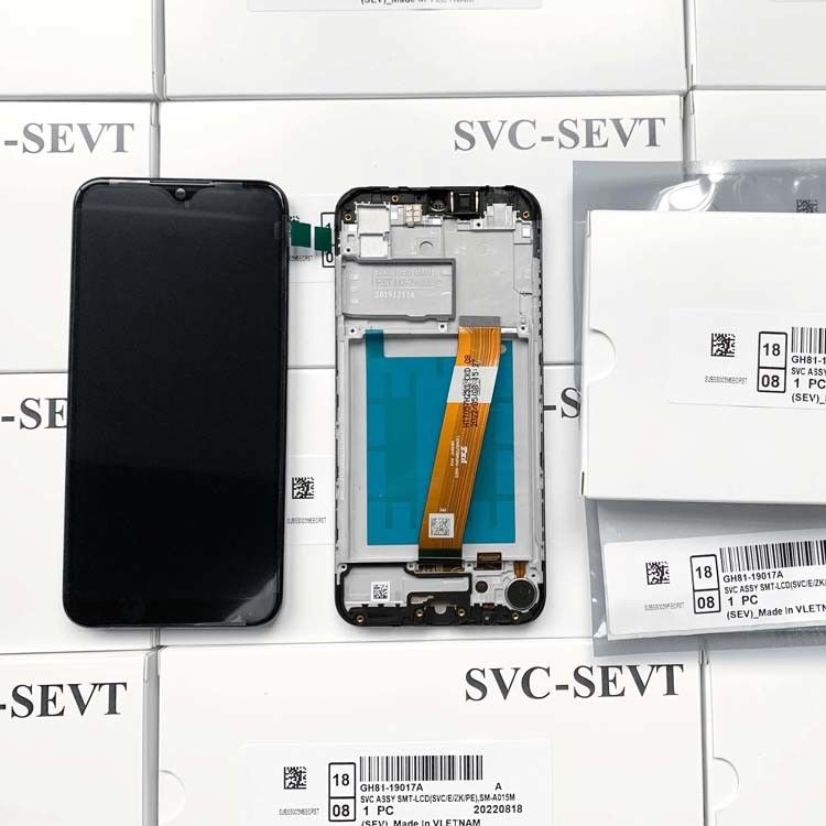 A01 màn hình LCD màn hình LCD với khung cho  A01 Bộ dịch vụ bán buôn LCDS  A105 Original Phone Pantalla