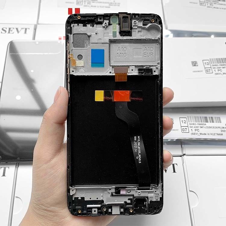 A10 LCD Pantalla Đối với  A10 Bán sỉ Điện thoại di động Màn hình cảm ứng  A105 Bộ sưu tập dịch vụ gốc Màn hình LCD