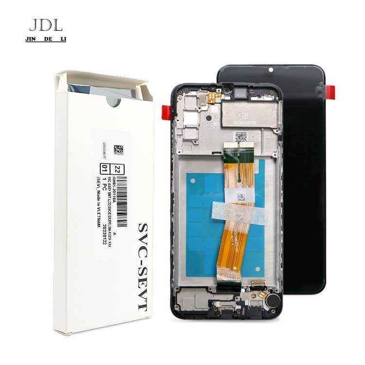 Đồ LCD A02S bán buôn với khung cho  A02S Tấm hiển thị màn hình cảm ứng nhà máy  A025 Service Pack LCDS Pantall