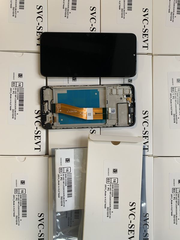 Bộ sưu tập dịch vụ A03S gốc LCD với khung cho màn hình điện thoại di động  a03s  A037 Pantalla chất lượng cao