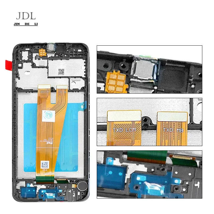 A045 Màn hình màn hình LCD với khung cho  a045 Điện thoại di động cảm ứng Pantalla  A04 gói dịch vụ gốc LCDS