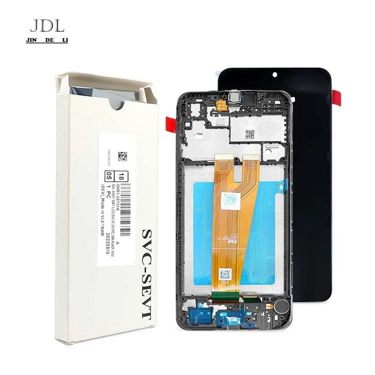 A045 Màn hình màn hình LCD với khung cho  a045 Điện thoại di động cảm ứng Pantalla  A04 gói dịch vụ gốc LCDS