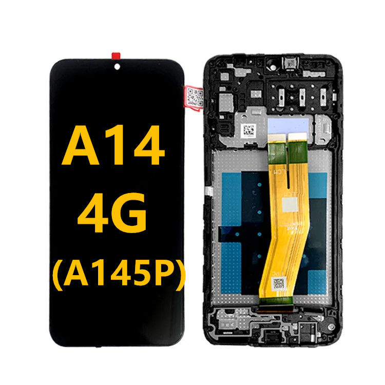 A14 4G LCD với khung cho điện thoại di động  A145P Touch Pantalla  A145R Service Pack màn hình LCD